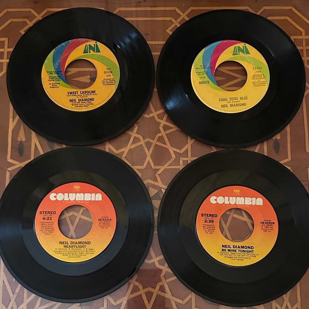 Vintage Neil Diamond Vinyl Records~Set of 4